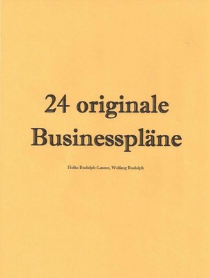cover image of 24 originale Businesspläne